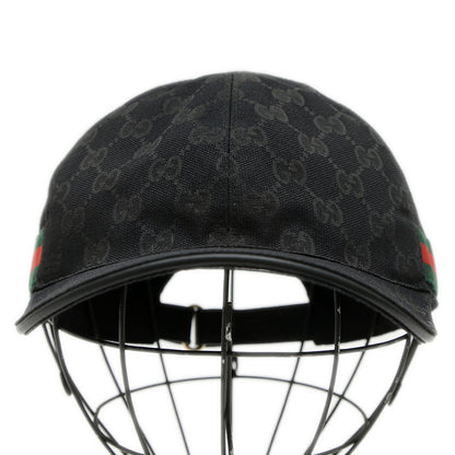 GGキャンバス ベースボールキャップ ポリエステル混 ブラック XLサイズ キャップ