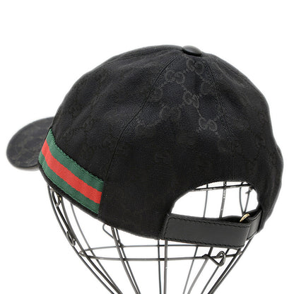 GGキャンバス ベースボールキャップ ポリエステル混 ブラック XLサイズ キャップ