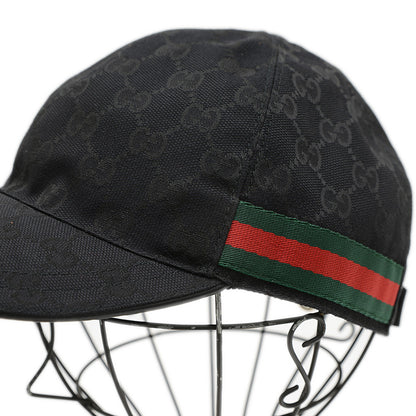 GGキャンバス ベースボールキャップ ポリエステル混 ブラック XLサイズ キャップ