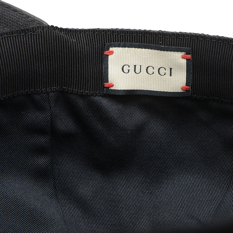 GGキャンバス ベースボールキャップ ポリエステル混 ブラック XLサイズ キャップ