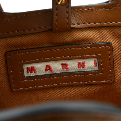 トロピカリア マイクロ 2WAYバッグ レザー/ナイロン ブラウン トートバッグ