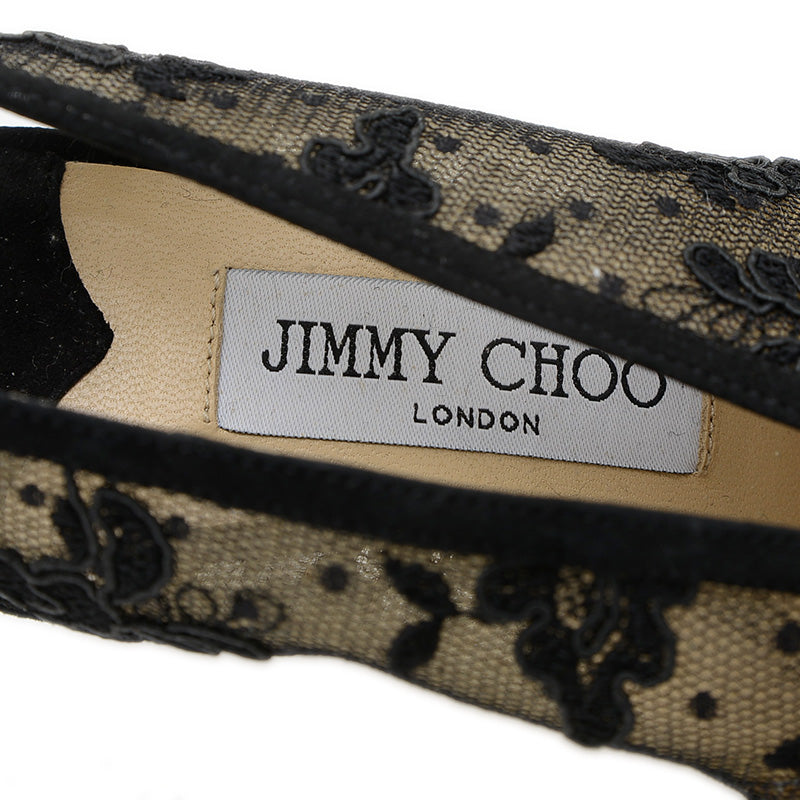 サンダル レース ブラック レディース 36サイズ パンプス