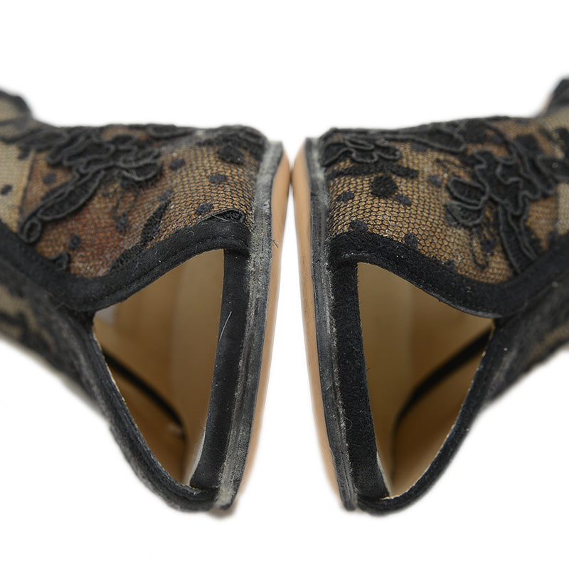 サンダル レース ブラック レディース 36サイズ パンプス