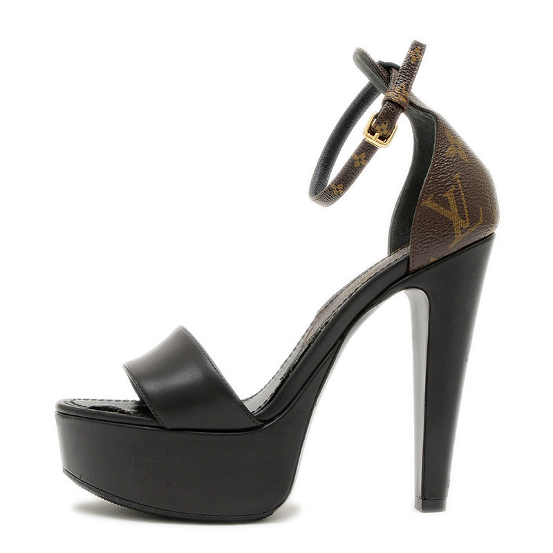 アフターグローライン サンダル レザー モノグラム #35.5 サンダル