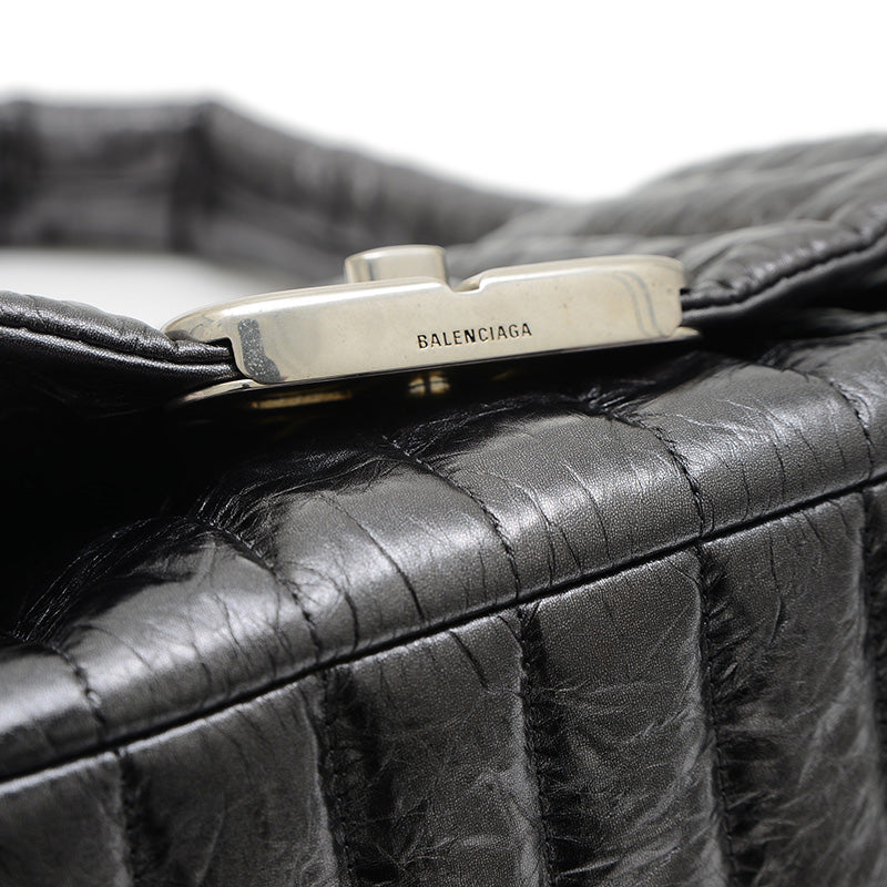 モナコ ワンショルダーバッグ レザー メタリックブラック 787896 ショルダーバッグ