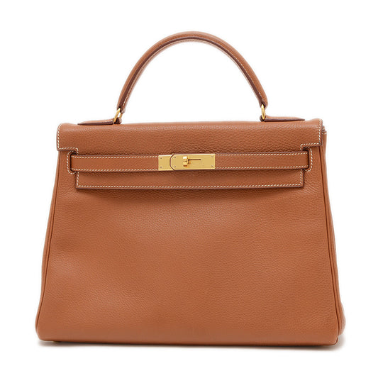 ケリー32 内縫い トゴ ゴールド ゴールド金具 □C刻印 ハンドバッグ