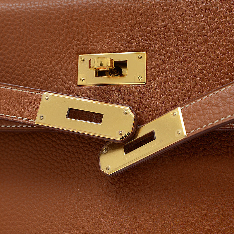 ケリー32 内縫い トゴ ゴールド ゴールド金具 □C刻印 ハンドバッグ