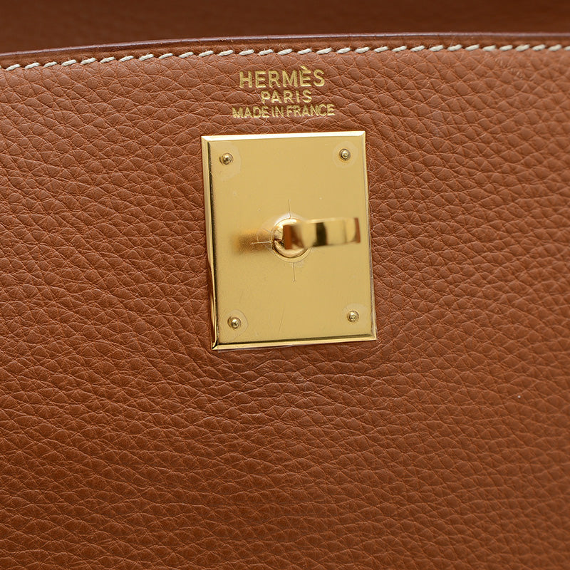 ケリー32 内縫い トゴ ゴールド ゴールド金具 □C刻印 ハンドバッグ