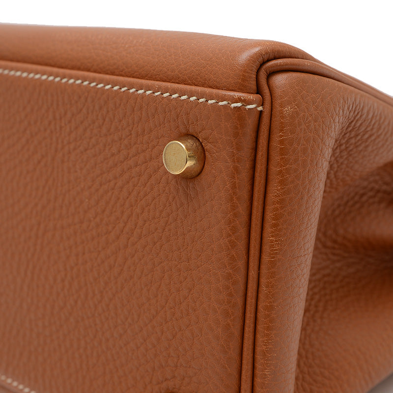 ケリー32 内縫い トゴ ゴールド ゴールド金具 □C刻印 ハンドバッグ