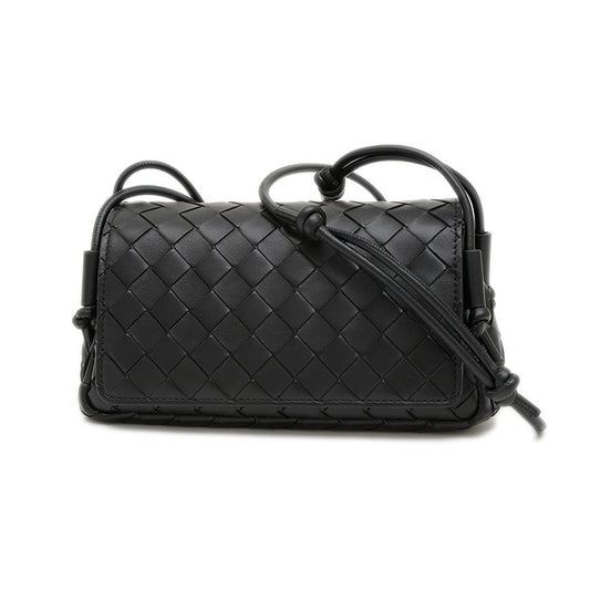 ノットゥルノ ショルダーバッグ ラムスキン ブラック 843893 ショルダーバッグ