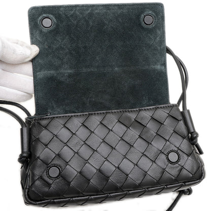 ノットゥルノ ショルダーバッグ ラムスキン ブラック 843893 ショルダーバッグ