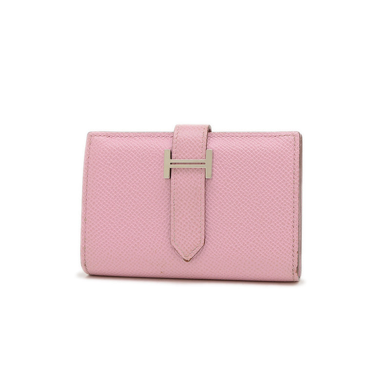 べアン ミニ エプソン モーヴシルベストル シルバー金具 U刻印 コインケース カードケース 二つ折り財布