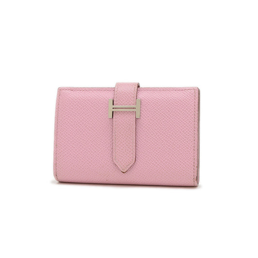 べアン ミニ エプソン モーヴシルベストル シルバー金具 U刻印 コインケース カードケース 二つ折り財布