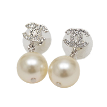 ココマーク ピアス メタル/イミテーションパール/ラインストーン 25V ピアス