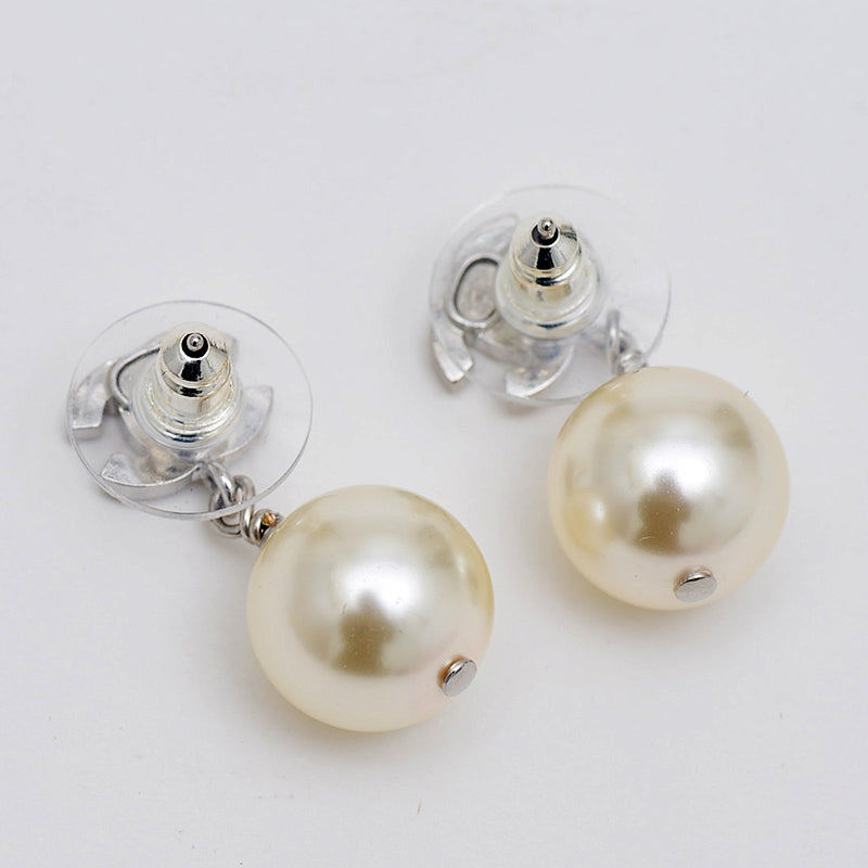 ココマーク ピアス メタル/イミテーションパール/ラインストーン 25V ピアス