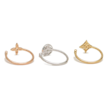 モノグラム イディール リング K18YG/PG/WG/ダイヤ #50 Q9F15E リング・指輪