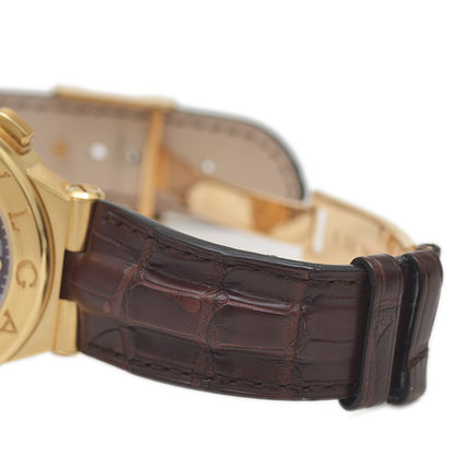 ディアゴノ クロノグラフ K18YG/クロコレザー DG40C11GLDCH オートマ 腕時計