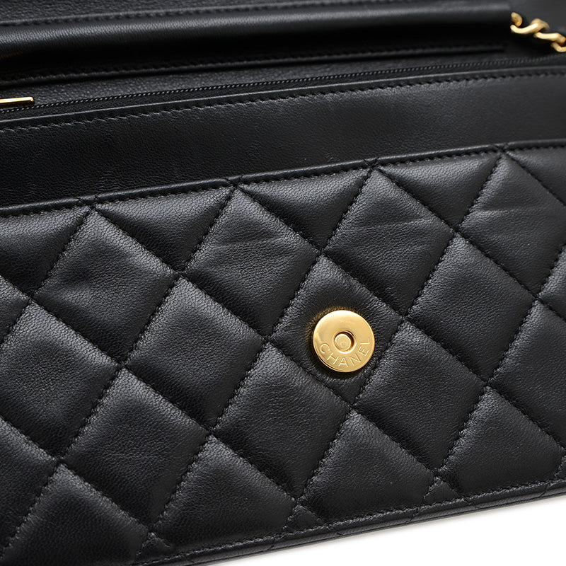 マトラッセ チェーンウォレット ラムスキン ブラック ゴールド金具 A33814 ショルダーバッグ