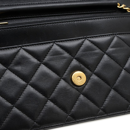マトラッセ チェーンウォレット ラムスキン ブラック ゴールド金具 A33814 ショルダーバッグ