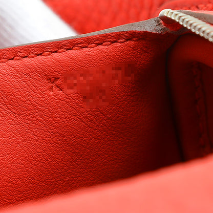 リンディ ミニ トリヨン ルージュラデュー シルバー金具 K刻印 ショルダーバッグ