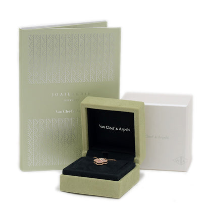 ヴィンテージアルハンブラ ネックレス K18PG/ピンクシェル/ダイヤ ネックレス