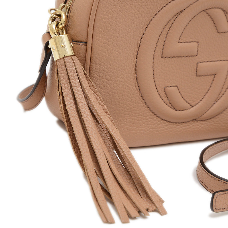 ソーホー スモールディスコ バッグ レザー ベージュ 308364 ショルダーバッグ