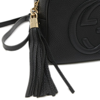 ソーホー スモールディスコ タッセル ショルダーバッグ レザー ブラック 308364 ショルダーバッグ