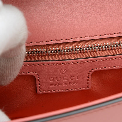 プチGG ミニ ショルダーバッグ レザー ピンク 739722 ショルダーバッグ