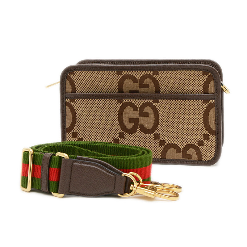 ジャンボGG ミニ ショルダーバッグ ベージュ/ブラウン 696075 ショルダーバッグ