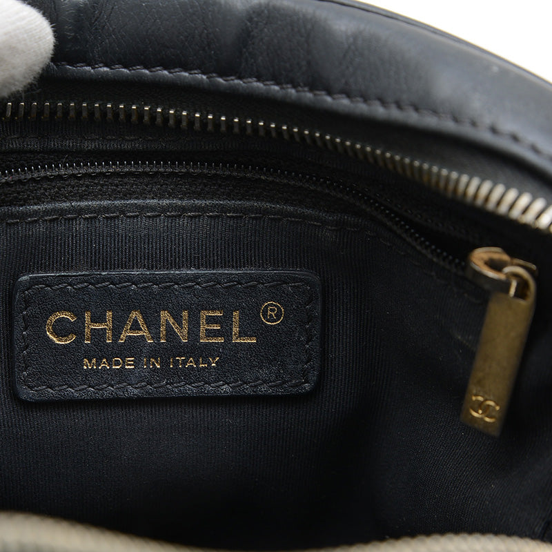 マトラッセ チェーンショルダーバッグ ブラック ラムスキン ゴールド金具 AS3221 ハンドバッグ