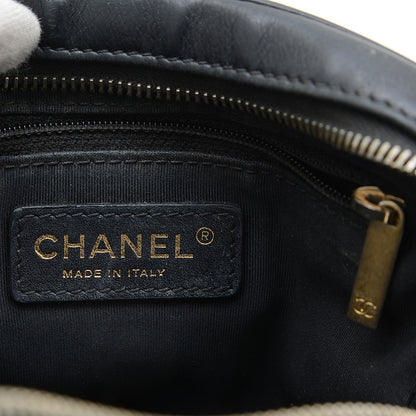 マトラッセ チェーンショルダーバッグ ブラック ラムスキン ゴールド金具 AS3221 ハンドバッグ