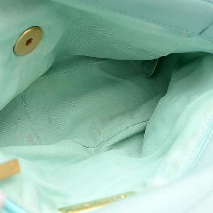 シャネル19 ディズヌフ ラムスキン チェーンショルダーバッグ ブルー AS1160 ショルダーバッグ