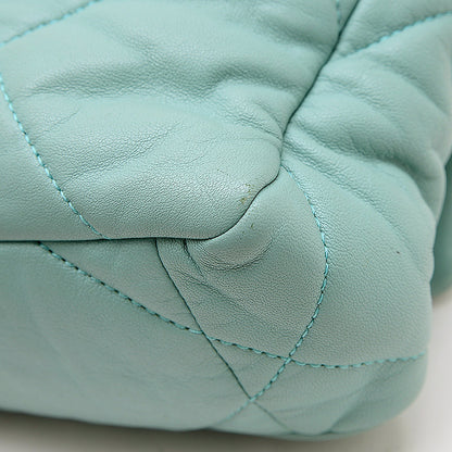 シャネル19 ディズヌフ ラムスキン チェーンショルダーバッグ ブルー AS1160 ショルダーバッグ