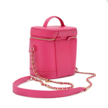 ココマーク バニティ チェーンショルダーバッグ ラムスキン ピンク AS0323 ショルダーバッグ