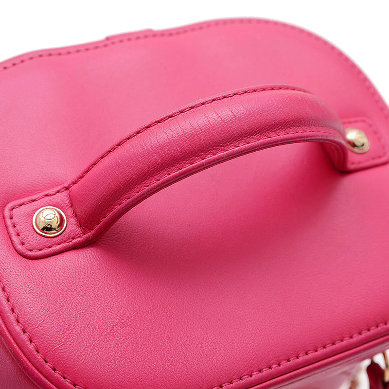 ココマーク バニティ チェーンショルダーバッグ ラムスキン ピンク AS0323 ショルダーバッグ