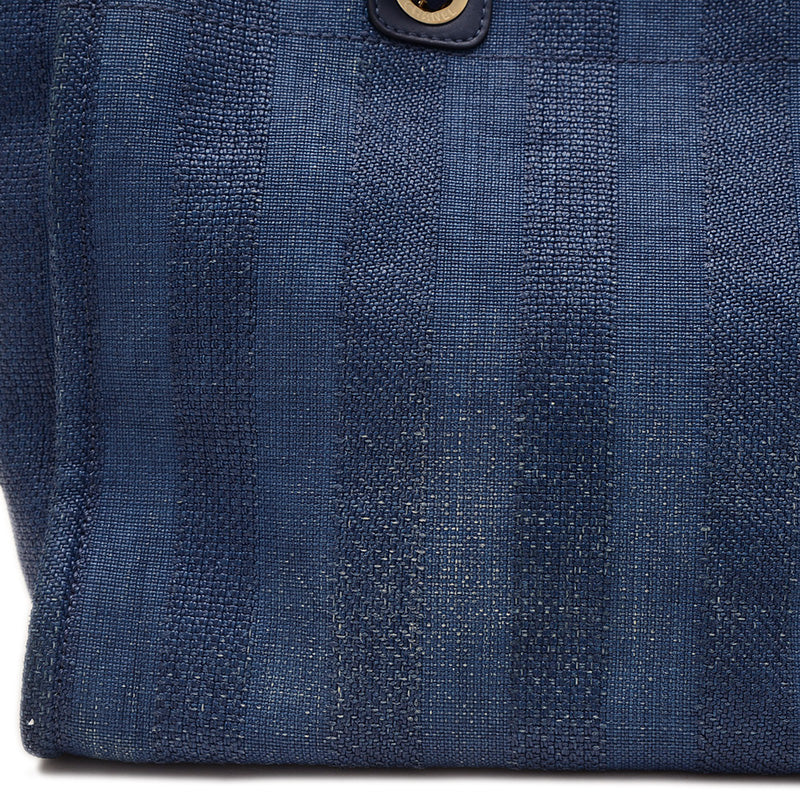 ドーヴィルGM 2Wayトートバッグ ラフィア/レザー ブルー A66941 トートバッグ