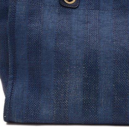 ドーヴィルGM 2Wayトートバッグ ラフィア/レザー ブルー A66941 トートバッグ