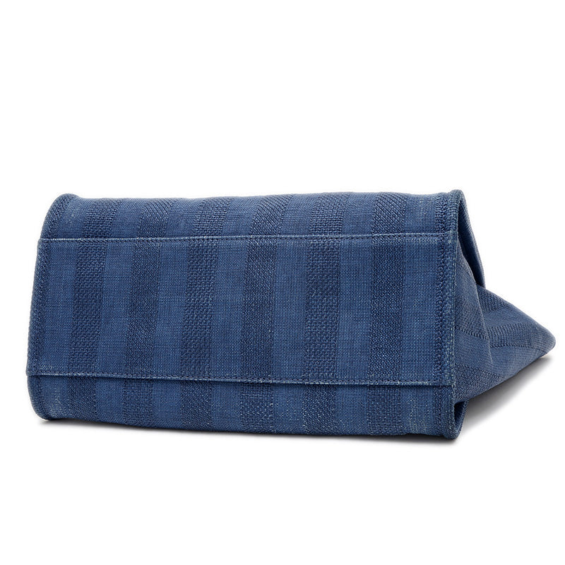 ドーヴィルGM 2Wayトートバッグ ラフィア/レザー ブルー A66941 トートバッグ