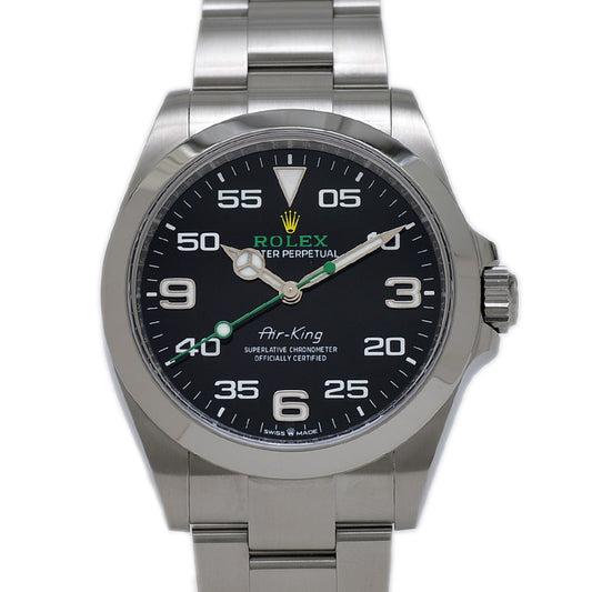 エアキング 126900 黒文字盤 SS オートマ メンズ 2020年4月 腕時計