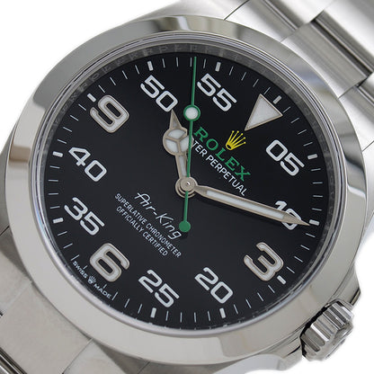 エアキング 126900 黒文字盤 SS オートマ メンズ 2020年4月 腕時計