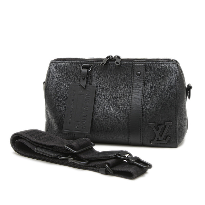 LVアエログラム シティキーポル ショルダーバッグ レザー ノワール M59255 ショルダーバッグ