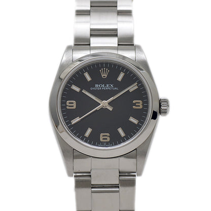 オイスターパーペチュアル 黒文字盤 SS 77080 オートマ ボーイズ 腕時計