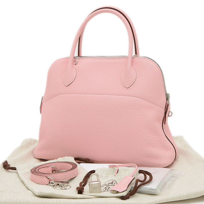 ボリード31 ヴェルソ トリヨン ローズサクラ/ナタ シルバー金具 Z刻印 ハンドバッグ