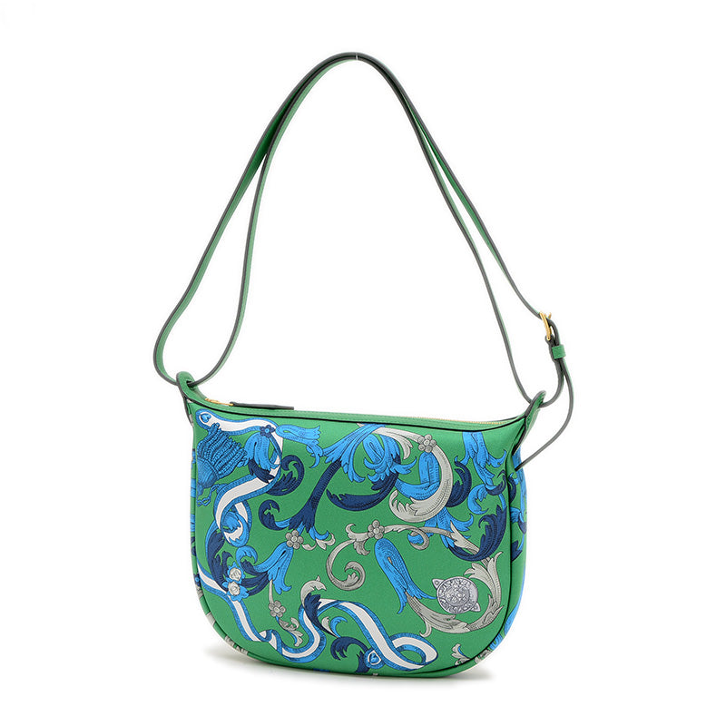 シュルソワ トゥー ゴー ショルダーバッグ シルク/スイフト グリーン/ブルー K刻印 ショルダーバッグ