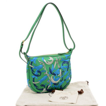 シュルソワ トゥー ゴー ショルダーバッグ シルク/スイフト グリーン/ブルー K刻印 ショルダーバッグ