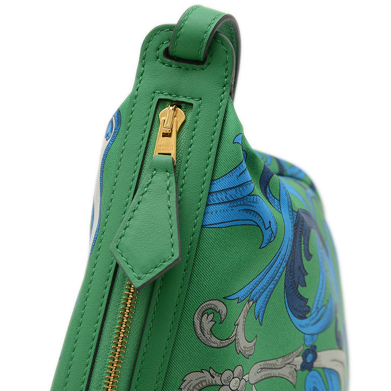 シュルソワ トゥー ゴー ショルダーバッグ シルク/スイフト グリーン/ブルー K刻印 ショルダーバッグ