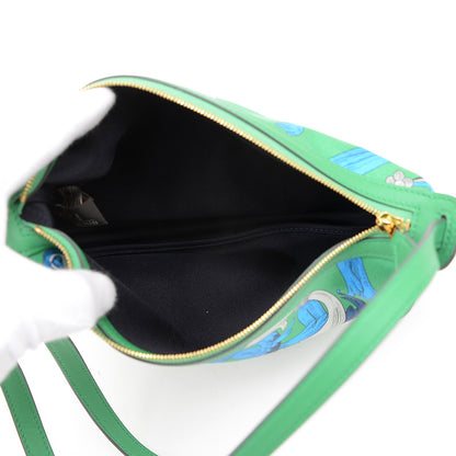 シュルソワ トゥー ゴー ショルダーバッグ シルク/スイフト グリーン/ブルー K刻印 ショルダーバッグ