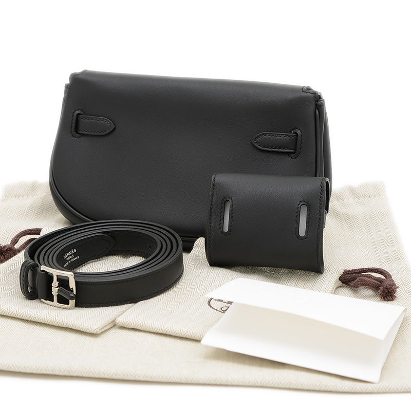 ケリームーヴ スイフト ブラック シルバー金具 W刻印 ショルダーバッグ