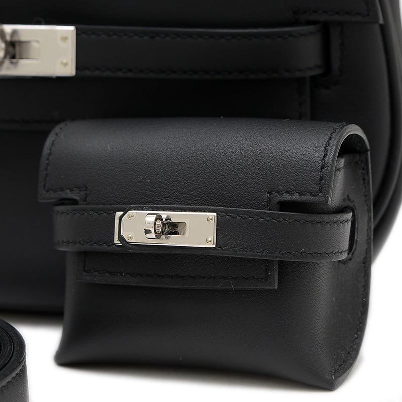 ケリームーヴ スイフト ブラック シルバー金具 W刻印 ショルダーバッグ