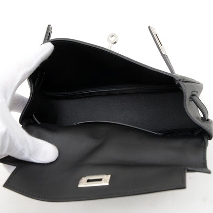 ケリームーヴ スイフト ブラック シルバー金具 W刻印 ショルダーバッグ